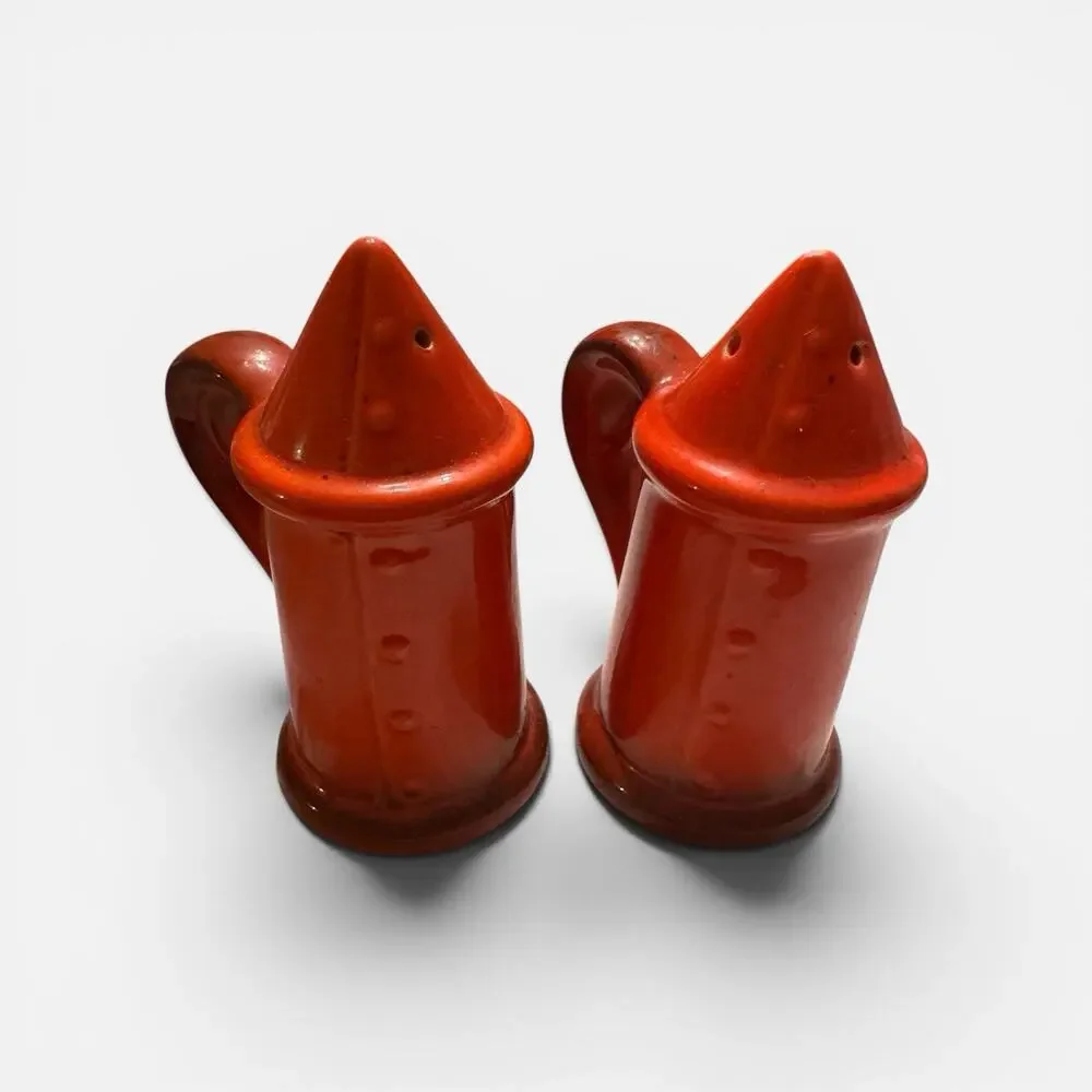 Vintage Metlox Vernon Poppytrail Red Rooster Salt & Pepper Shakers